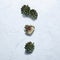 Artichokes from Italy, Isolated on Marble Background â€“ Bunch of Italian Carciofi in Group