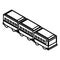 Articulated bus transport isometric icon