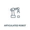 Articulated Robot icon from artificial intelligence collection. Simple line Articulated Robot icon for templates, web design and