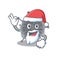 Articulavirales Santa cartoon character with cute ok finger