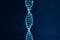 Artifical intelegence DNA molecule. Concept binary code genome. Abstract technology science, concept artifical Dna. 3D