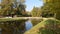 Artificial canal in the garden of the castle in Courcelles on Vesles in the Aisne