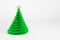 Artificial Christmas tree 3d color illustration