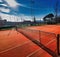 artificial clay tennis court