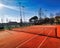 artificial clay tennis court