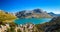 The artificial Cuber lake in the Sierra de Tramuntana