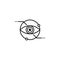 artificial, cyber, eye, retina icon. Element of future pack for mobile concept and web apps icon. Thin line icon for website