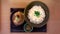 Artificial duplicates white rice bowl food, sampuru replicas of Japanese lunch