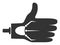 Artificial Hand - Raster Icon Illustration