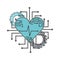 Artificial intelligence heart health gear circuit technology
