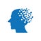 Artificial Intelligence Icon. Human AI Vector Illustration
