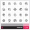 Artificial intelligence icons