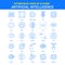 Artificial Intelligence Icons - Futuro Blue 25 Icon pack