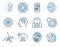 Artificial intelligence icons Groups design. Collection of high quality outline web pictograms in modern flat style vector