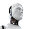 Artificial intelligence robot or cyborg portrait