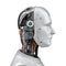 Artificial intelligence robot or cyborg portrait