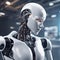 Artificial intelligence technology robot, modern robots of the future v2