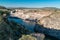 Artificial lagoon in the carrara quarry in Maldonado, Uruguay