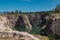 Artificial lagoon in the carrara quarry in Maldonado, Uruguay