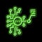 artificial model neural network neon glow icon illustration