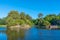 Artificial pond Royal botanic garden in Melbourne, Australia