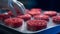 Artificial protein meat grow in laboratory, cell-based synthetic meat , generative by ai