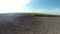 Artificial Rain Over Dry Plowed Field