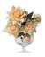 Artificial roses bouquet in a glass