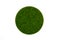 Artificial round green turf moss plate