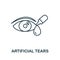 Artificial Tears icon. Simple illustration from ophthalmology collection. Creative Artificial Tears icon for web design