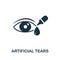 Artificial Tears icon. Simple illustration from ophthalmology collection. Creative Artificial Tears icon for web design, templates