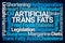 Artificial Trans Fats Word Cloud