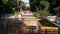 Artificial Waterfall, statue of horserace, Tuen Mun Park