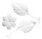 Artificial white wedding flowers