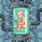 artificially born baby pinup pop art vector