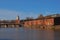 Artillery Bridge, Suomenlinna Museum and Church on a beautiful day at Helsinki, Finland, Scandinavia, Europe