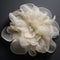 Artisan 3d Decorative Flower: Ivory Translucent Layers Inspired By Olivier Valsecchi