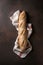 Artisan baguette bread