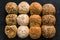 Artisan bakery buns and rolls