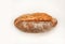Artisan bread on white background. One loaves on wheat bread on white background.