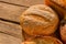Artisan organic wholemeal bread.