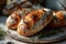 Artisan Sourdough Bread on Wooden Board