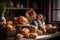 artisanal bakery with freshly baked breads and pastries