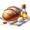 Artisanal Bread Delights: Capturing Bakery Freshness in Watercolor