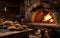 Artisanal Craftsmanship - Traditional Stone Oven Bread Baking. Generative by Ai