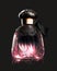 Artisanal Elegance: A Perfume Bottle with Golden and Colorful Details, Crafted by Generative AI
