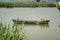 Artisanal fishing boats docked in the Estany Gran area in Cullera, Valencia, Alicante, Spain. surrounded by nature