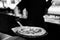 Artisanal Pizza in Monochrome