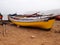 Artisanal wooden fishing boats in Sao Vicente, one of the Cape Verde islands