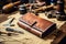 Artisans Touch: Meticulous Handcrafting of a Brown Leather Wallet